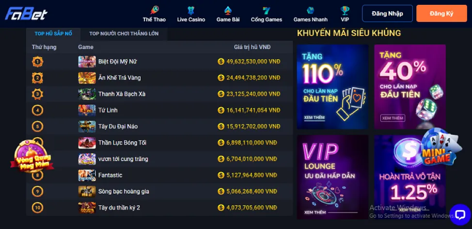 Thưởng Nổ Hũ Hàng Tuần vip52